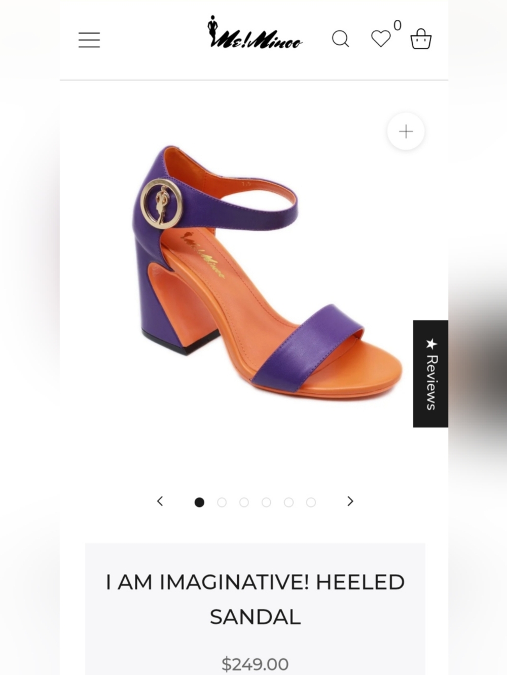 I Am Imaginative! Purple & Orange Heeled Sandal